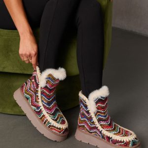 Joppie Faux Suede Fur Lined Booties