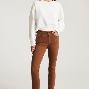 KATHLEEN SLIM BOYFRIEND IN CAMEL FLEX BLUE