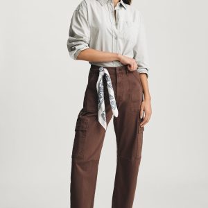 VINNIE BARREL CARGO IN BROWN CASUAL TWILL