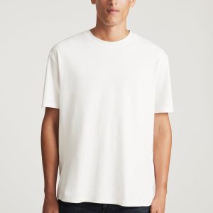 MAVI LOGO T-SHIRT IN COCONUT MILK