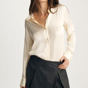 EDITION MINI SKIRT IN ANTRASIT PIN STRIPE