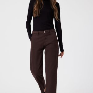 LAUREN STRAIGHT CHINO IN CURRANT CASUAL TWILL