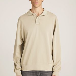 POLO SWEATSHIRT IN ABBEY STONE