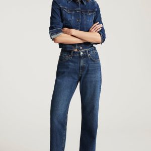 SAVANNAH STRAIGHT LEG IN DEEP BRUSHED CLASSIC DENIM