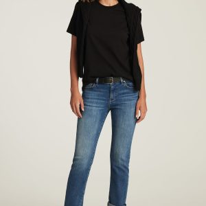 EMMA SLIM BOYFRIEND IN USED BRUSHED TRIBECA